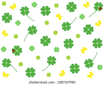 It is a wallpaper of the four-leaf clover.