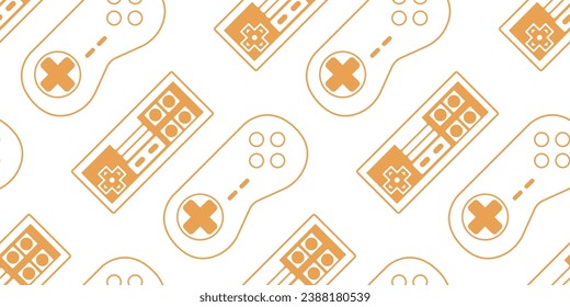 Wallpaper from gamepads. Seamless pattern of gamepad joysticks, for printing and application to any surface.