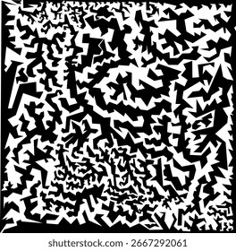 Papel de parede com padrões geométricos.Silhueta formas irregulares.
Várias formas geométricas. Cor preta e branca.Textura perfeita.