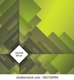 Wallpaper in geometric style green