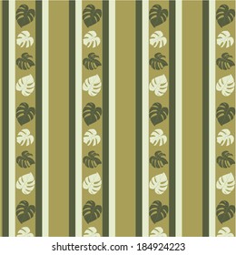 Wallpaper or giftwrap with leaves