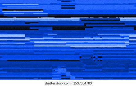 Wallpaper glitch texture. Ripples flicker on the TV screen. Image of a faulty satellite television broadcast. Vector illustration.