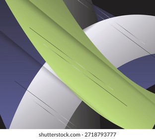 Gráfico de papel de parede e linhas em fundo preto