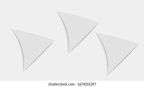 Wallpaper in gray tones triangles with shadow