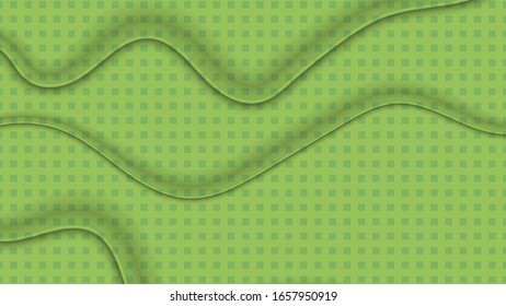 Wallpaper of green cubes on a light green background