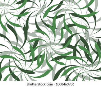 Wallpaper of green leave vector illustration