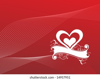 fondo de escritorio corazón y campo de texto, rojo
