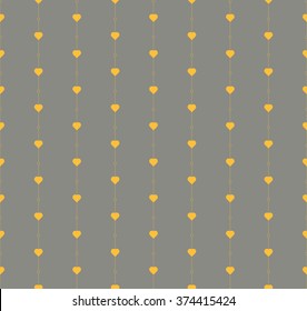 wallpaper with hearts. seamless pattern