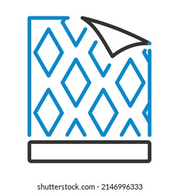 Wallpaper Icon. Bold outline design with editable stroke width. Vector Illustration.