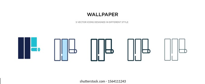 wallpaper icon in different style vector illustration. two colored and black wallpaper vector icons designed in filled, outline, line and stroke style can be used for web, mobile, ui