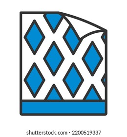 Wallpaper Icon. Editable Bold Outline With Color Fill Design. Vector Illustration.
