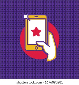 Icono de papel tapiz y logo ui diseño 