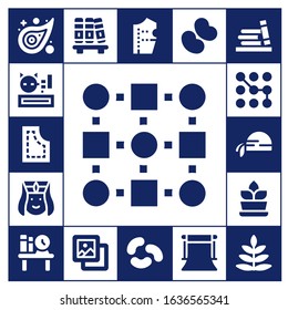 wallpaper icon set. 17 filled wallpaper icons. Included Pattern, Meow, Armenian, Pirate scarf, Fern, Bookshelf, Background, Pattern design, Jelly beans icons