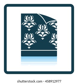 Wallpaper icon. Shadow reflection design. Vector illustration.