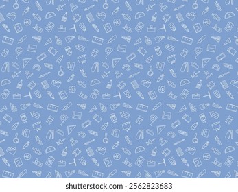 Wallpaper illustrations related to teaching materials tools