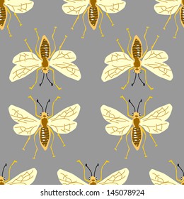 Wallpaper with the image of an insect