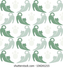 Wallpaper images of cat - vector, Illustrations