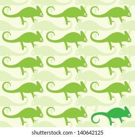 Wallpaper images of chameleon - vector, Illustrations