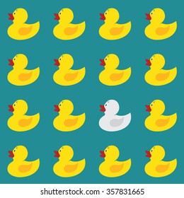 Wallpaper images of duck, Difference, Vector Illustrations