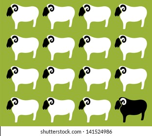 Wallpaper images of sheep - vector, Illustrations