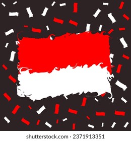 Wallpaper indonesian flag. abstract background.
