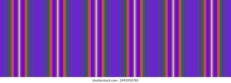 Wallpaper lines stripe fabric, scratched background vector textile. Perfect vertical texture pattern seamless in violet and red colors palette.