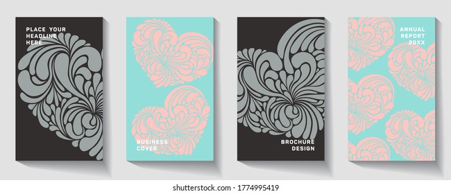 Wallpaper for little baby girl. Vector illustration. Layered file Modern cover design
