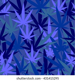 Wallpaper with marijuana leaves