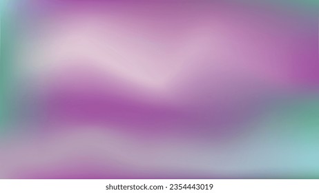 Wallpaper mockup for advertisement covers, social media, landing, card. Abstract blur lavender flower field vibe background pattern. Turquoise lilac blue azure calming blur gradient foggy wallpaper.