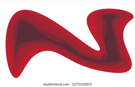 papel tapiz N capa roja ilustra la letra N color rojo en capas
