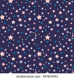 Wallpaper for the nursery of colorful stars