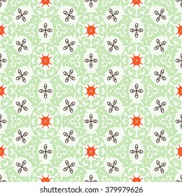 Wallpaper ornamental pattern.  Seamless vector background