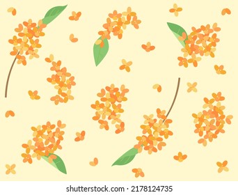 Es un fondo de pantalla de osmanthus.