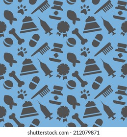 wallpaper with painted veterinary facilities 