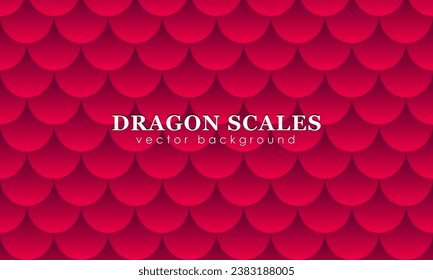 Wallpaper with pattern of bright pink dragon, mermaid or fish scales, snake or reptile skin texture for desktop, packaging, wrapping paper. Abstract background with scarlet roof tiles or animal print