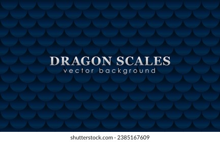 Wallpaper with pattern of dark blue dragon, mermaid or fish scales, snake or reptile skin texture for desktop, packaging, wrapping paper. Abstract background with roof tiles or animal print