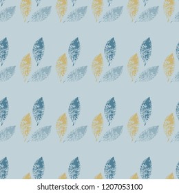 
Wallpaper pattern with leaves 