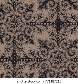 padrão de papel de parede. Fundo de renda velho, flores ornamentais. Textura vetorial. Padrão de renda com flores. Papel de parede infinito, decoração para o seu design, lingerie e joias.