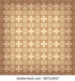 Wallpaper pattern, old paper luxury background, vector