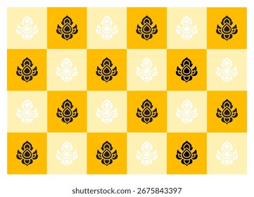 Patrón de Fondo de pantalla: diseño tradicional tailandés de las orquídeas