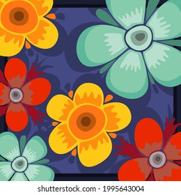 Wallpaper Picture Flowers On Top Vector Stock Vector (Royalty Free ...