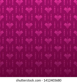 wallpaper, pink background in retro style for your design - vector graphics