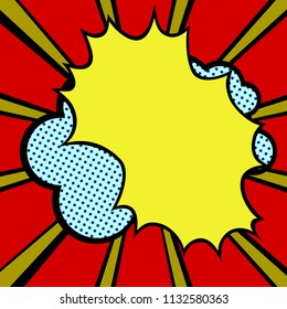 Wallpaper in pop art style. Vector illustration.