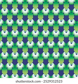 Wallpaper with psychedelic optical illusion concept and Seamless geometric patterns