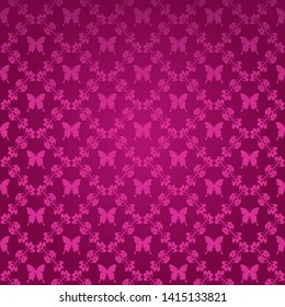 wallpaper, purple background wich butterflys for your design, vector image