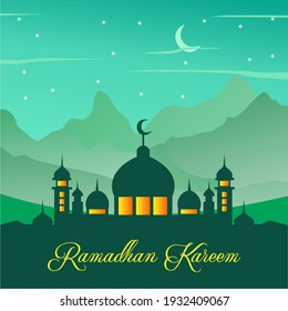 Wallpaper Ramadan vector, Background Ramadan, Ramadan Kareem.