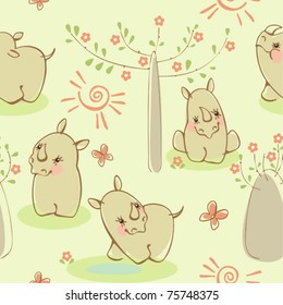 Wallpaper with rhinos. Similar to portfolio