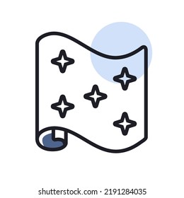 Wallpaper roll vector icon. Construction, repair and building. Graph symbol for your web site design, logo, app, UI