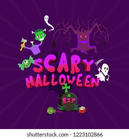 Wallpaper scary halloween
