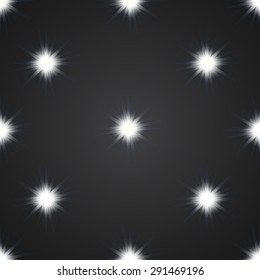 Wallpaper seamless from glittering stars. Vector illustration. Eps 10